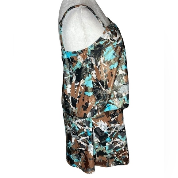 ST Tropez Swimwear Romper Geometric Metallic Adjustable Straps One Piece Suite 8 - Picture 2 of 14